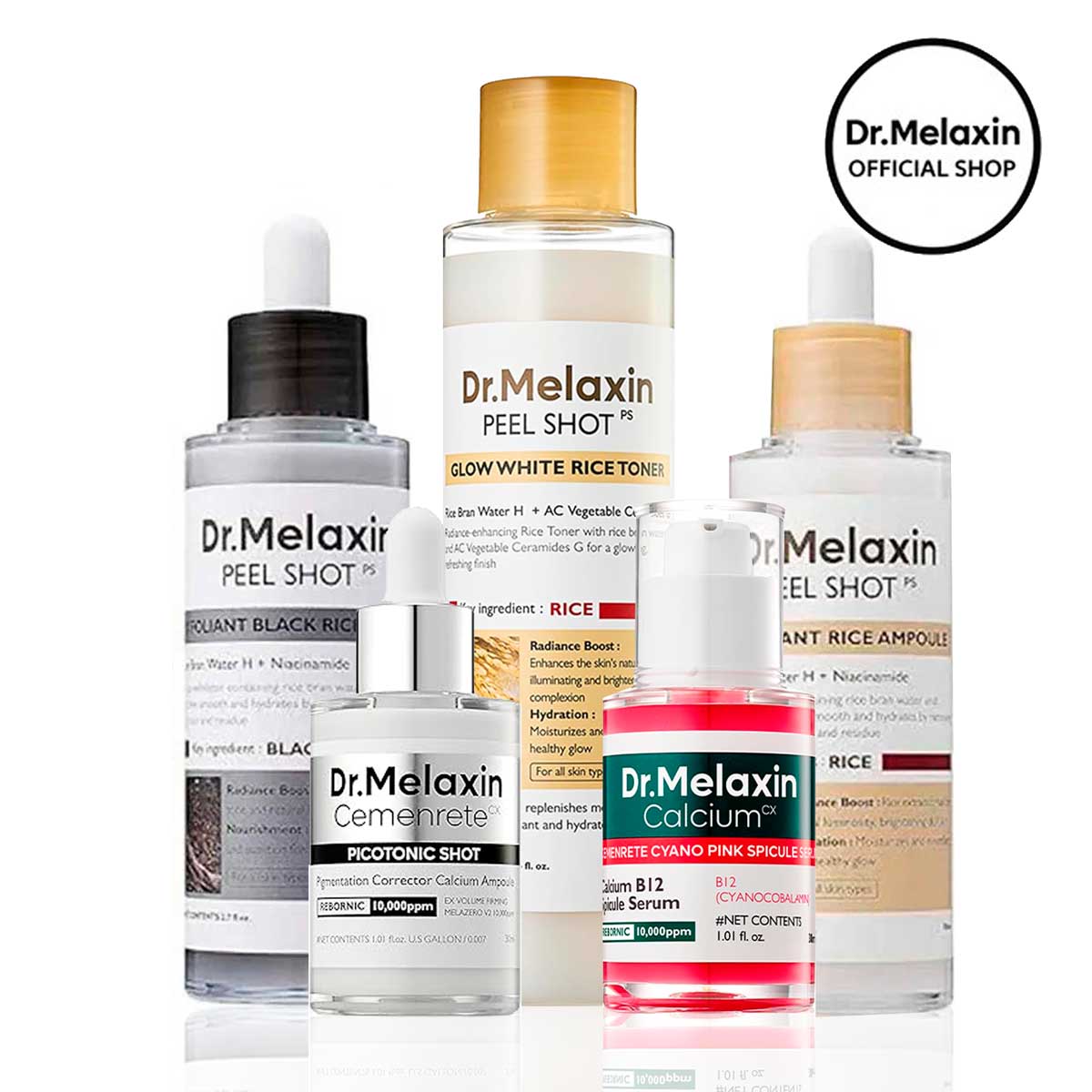 Kit premium Dr. Melaxin cuidado facial| Piel radiante y luminosa