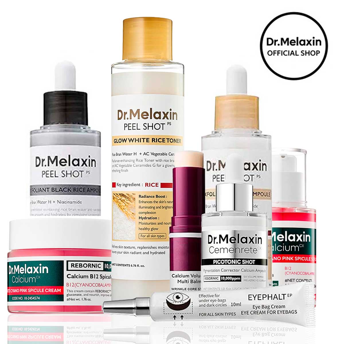 Kit 6 piezas Dr. Melaxin cuidado facial