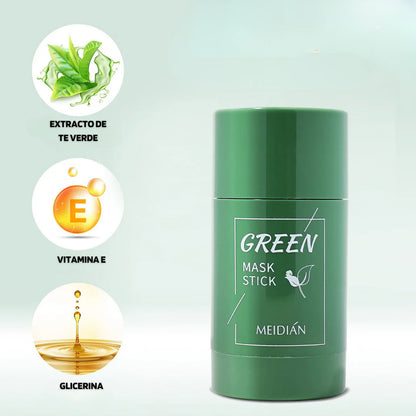 Mascarilla Stick de Té Verde – Limpieza Profunda & Poros Refinados