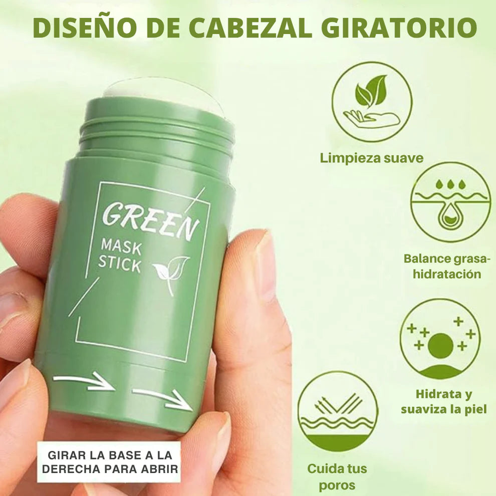 Mascarilla Stick de Té Verde – Limpieza Profunda & Poros Refinados