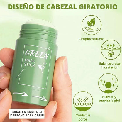Mascarilla Stick de Té Verde – Limpieza Profunda & Poros Refinados