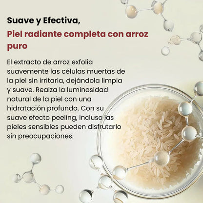 Exfoliante Esencia de Arroz Blanco o Negro | Hidratación Profunda y Suavidad